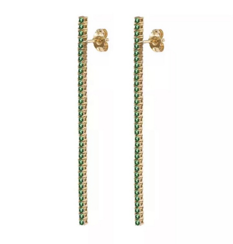 Oorbellen Lovie green