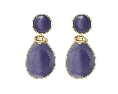Oorbellen Emily purple