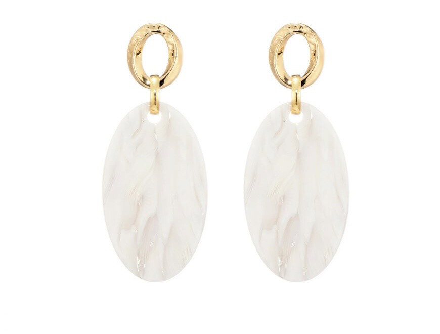 Oorbellen Isabella white