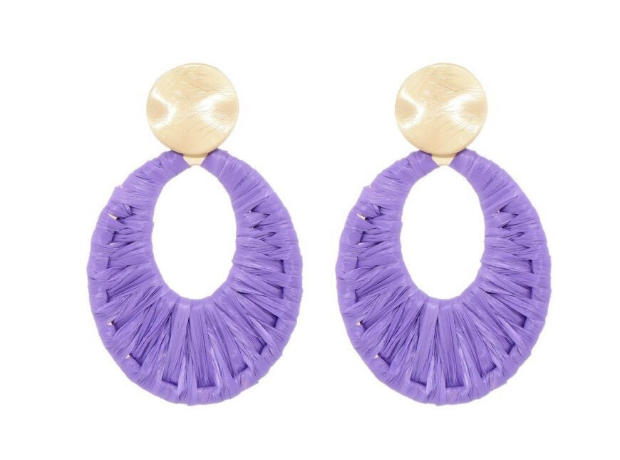 Oorbellen Elzi purple