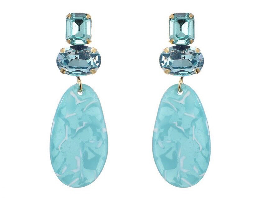 Oorbellen Jane turquoise