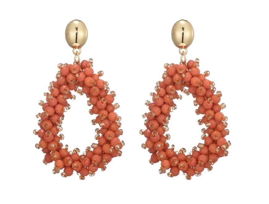 Oorbellen Fan orange