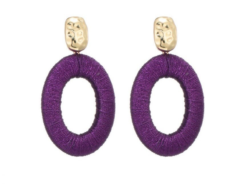 Oorbellen Venice purple