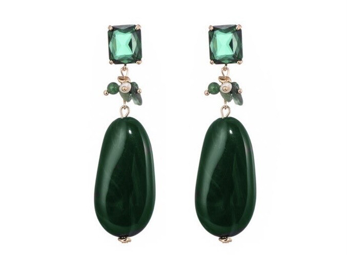 Oorbellen Tofu green