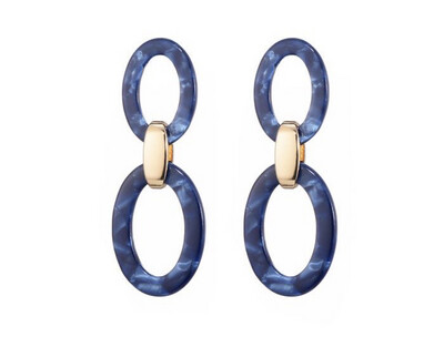 Oorbellen Corna blue