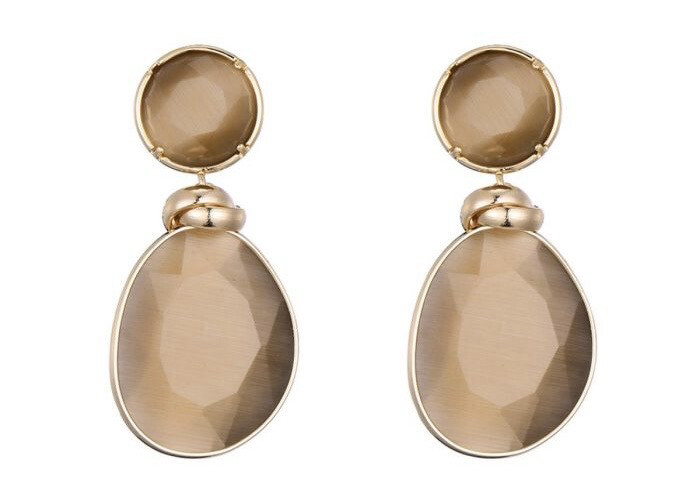 Oorbellen Emily beige