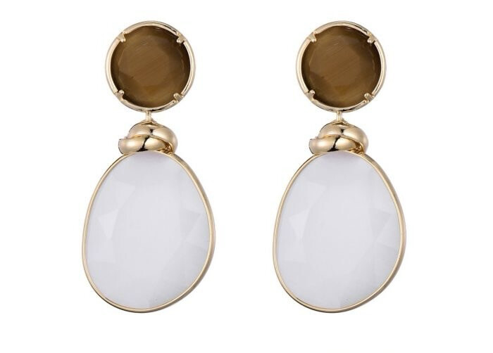 Oorbellen Emily white