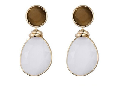 Oorbellen Emily white