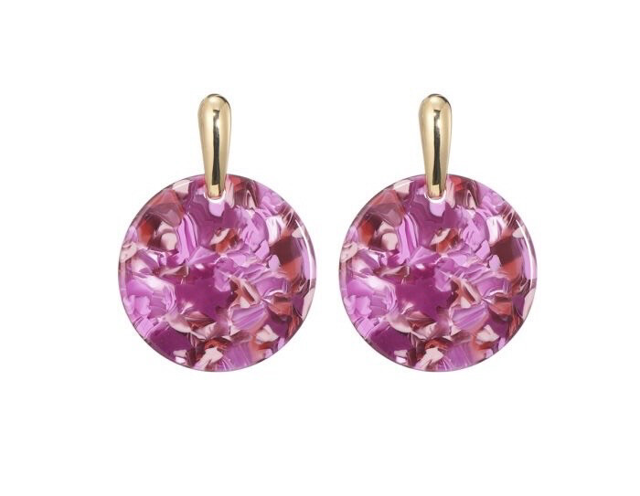 Oorbellen Laura fushia