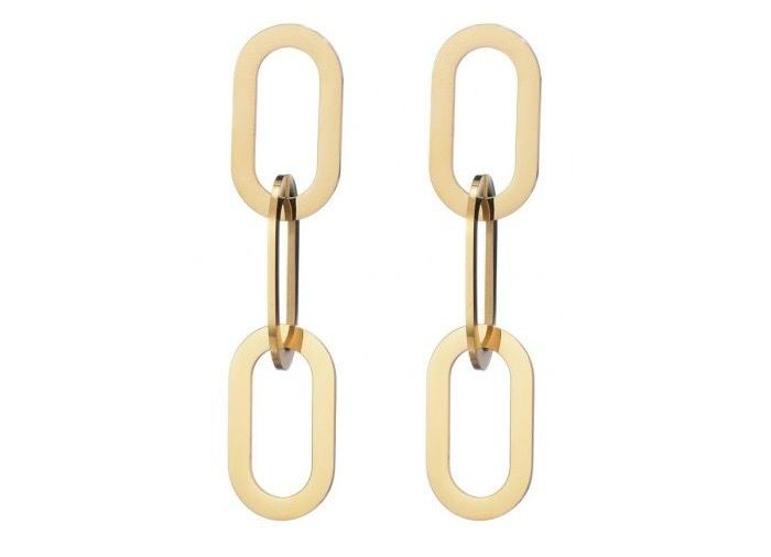 Oorbellen Amber gold