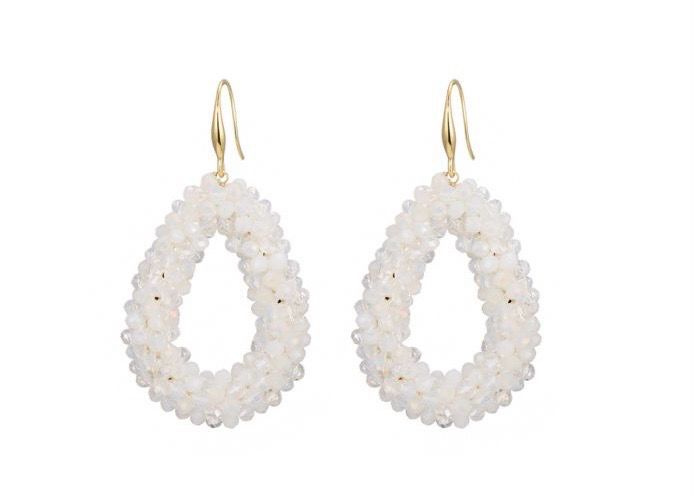 Oorbellen Fancy white