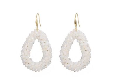Oorbellen Fancy white