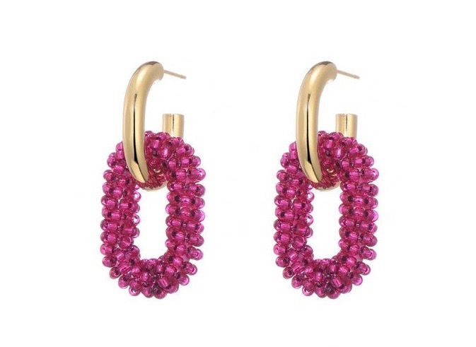 Oorbellen Steffy fushia