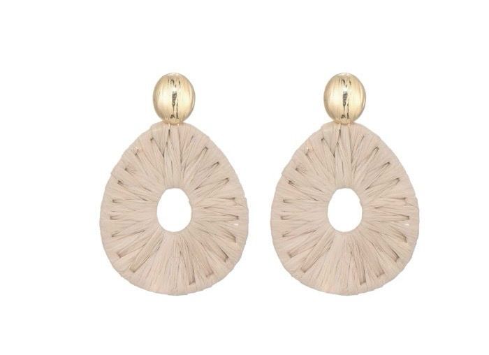 Oorbellen Elzia beige