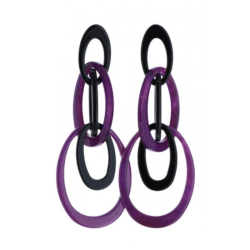 Oorbellen Ticia purple