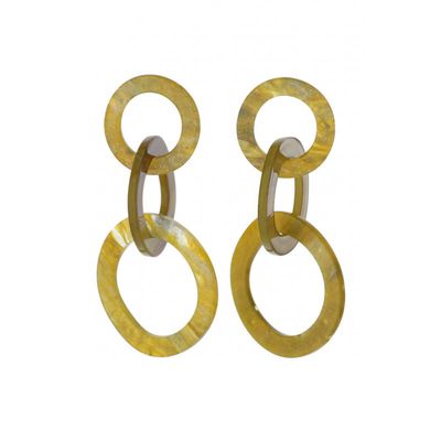 Oorbellen Line yellow