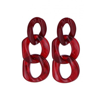 Oorbellen Cerola wine red