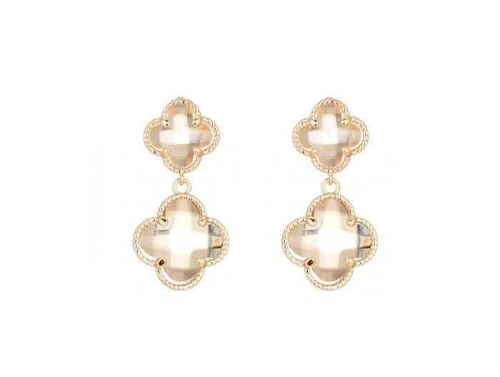 Oorbellen Alexa two beige