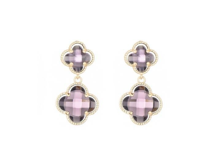 Oorbellen Alexa two purple