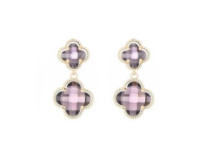 Oorbellen Alexa two purple