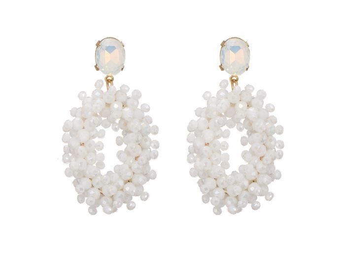 Oorbellen Evy white