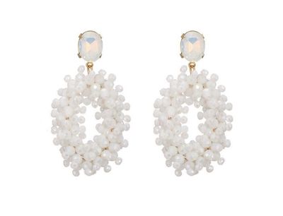 Oorbellen Evy white
