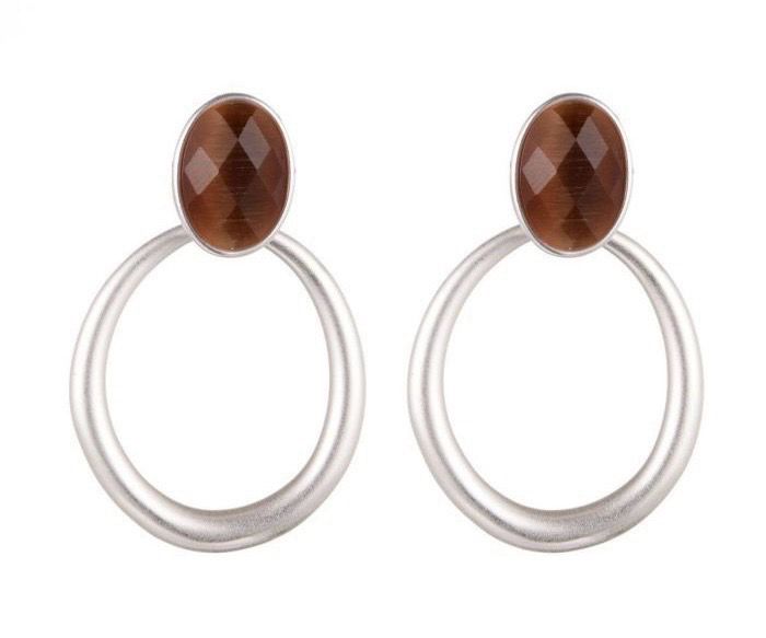 Oorbellen Maggy brown