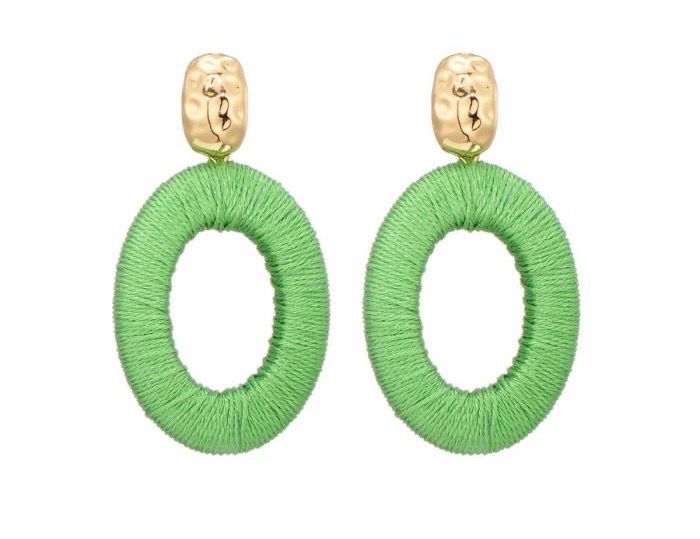 Oorbellen Venice green
