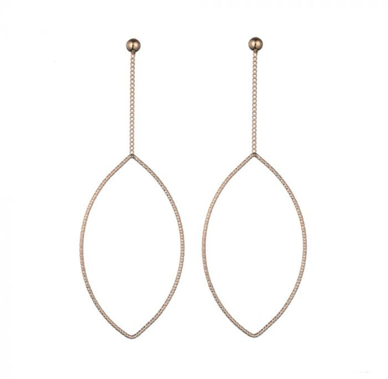 Oorbellen Fine drop gold