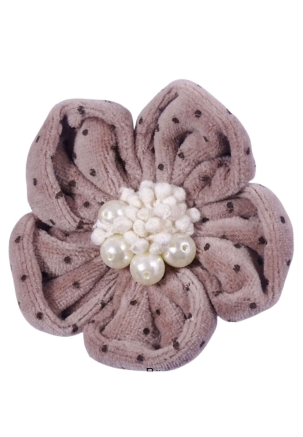 Broche taupe