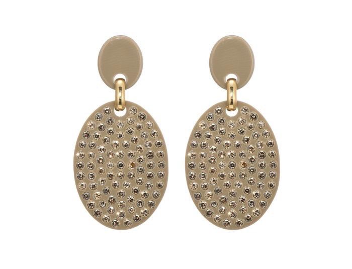 Oorbellen Mara beige