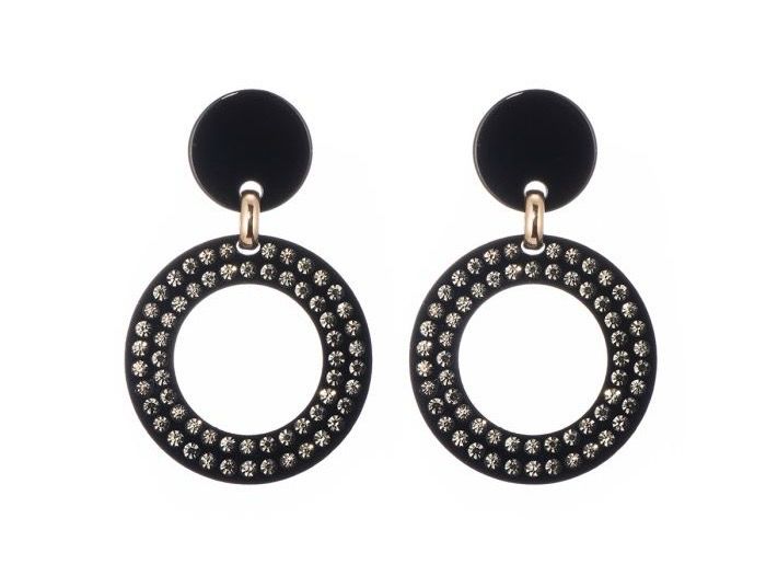 Oorbellen Maria black