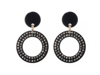 Oorbellen Maria black
