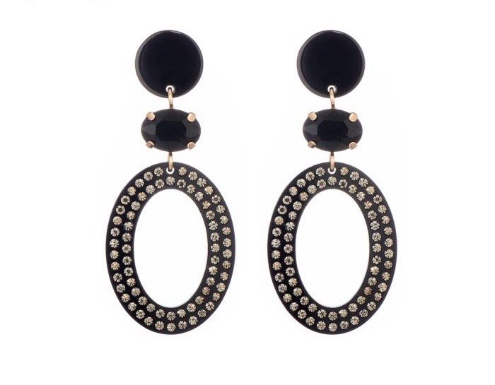 Oorbellen Marine black