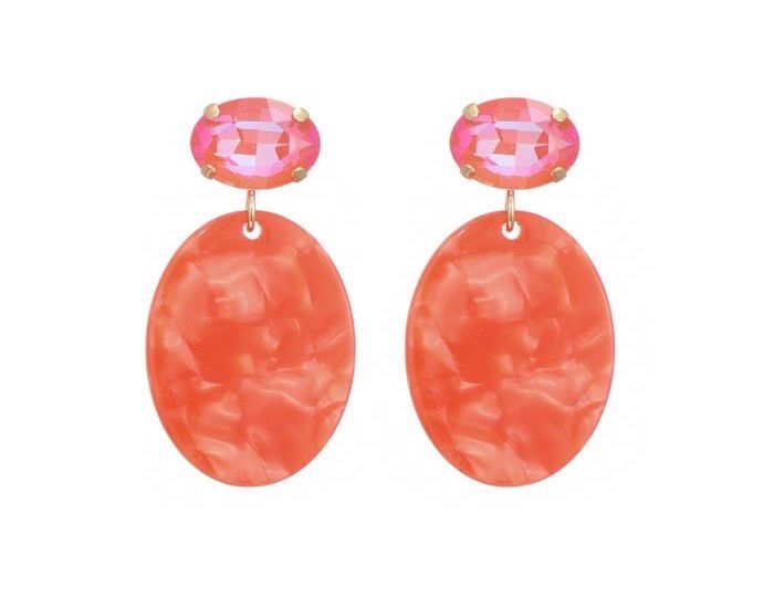 Oorbellen Amanda koraal