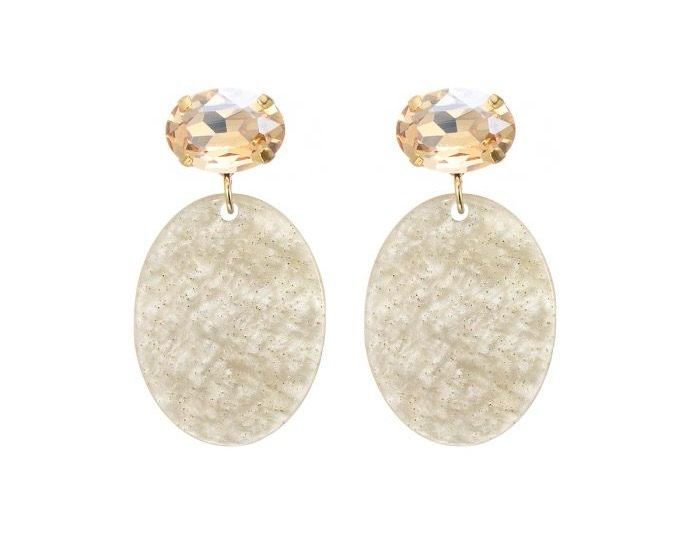 Oorbellen Amand beige