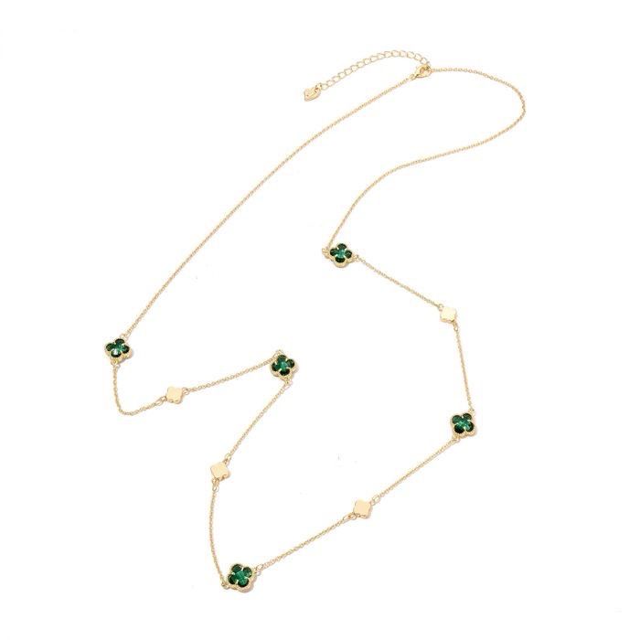 Ketting Clovy long green