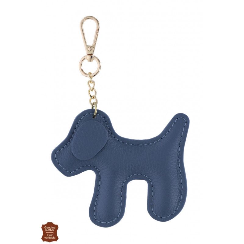 Sleutelhanger Hond blauw
