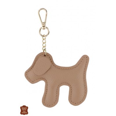 Sleutelhanger hond beige