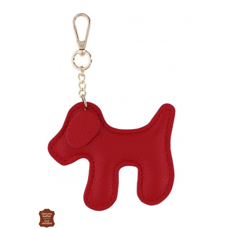 Sleutelhanger hond rood