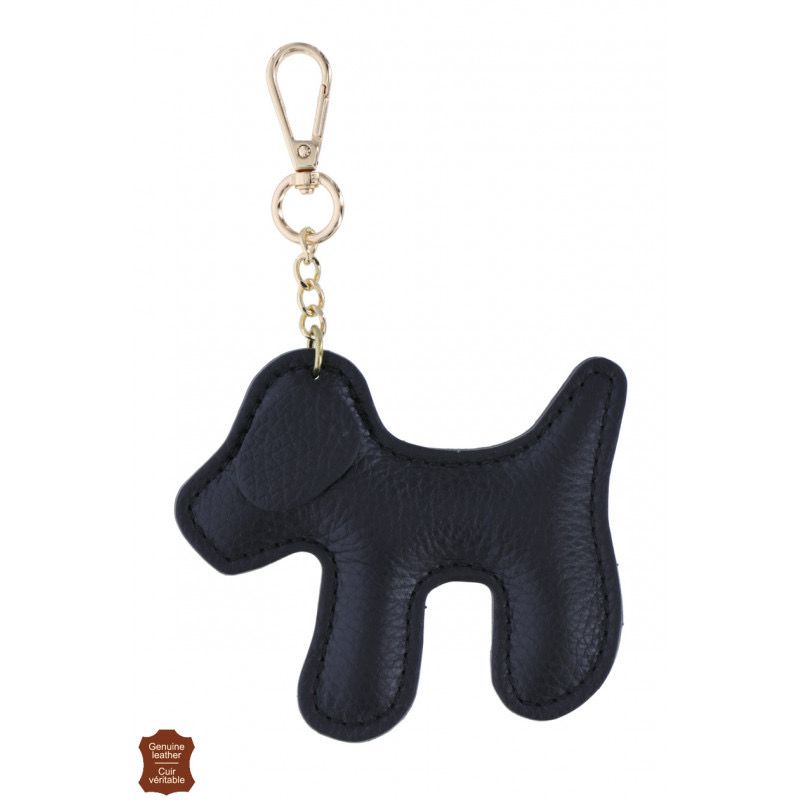 Sleutelhanger hond zwart