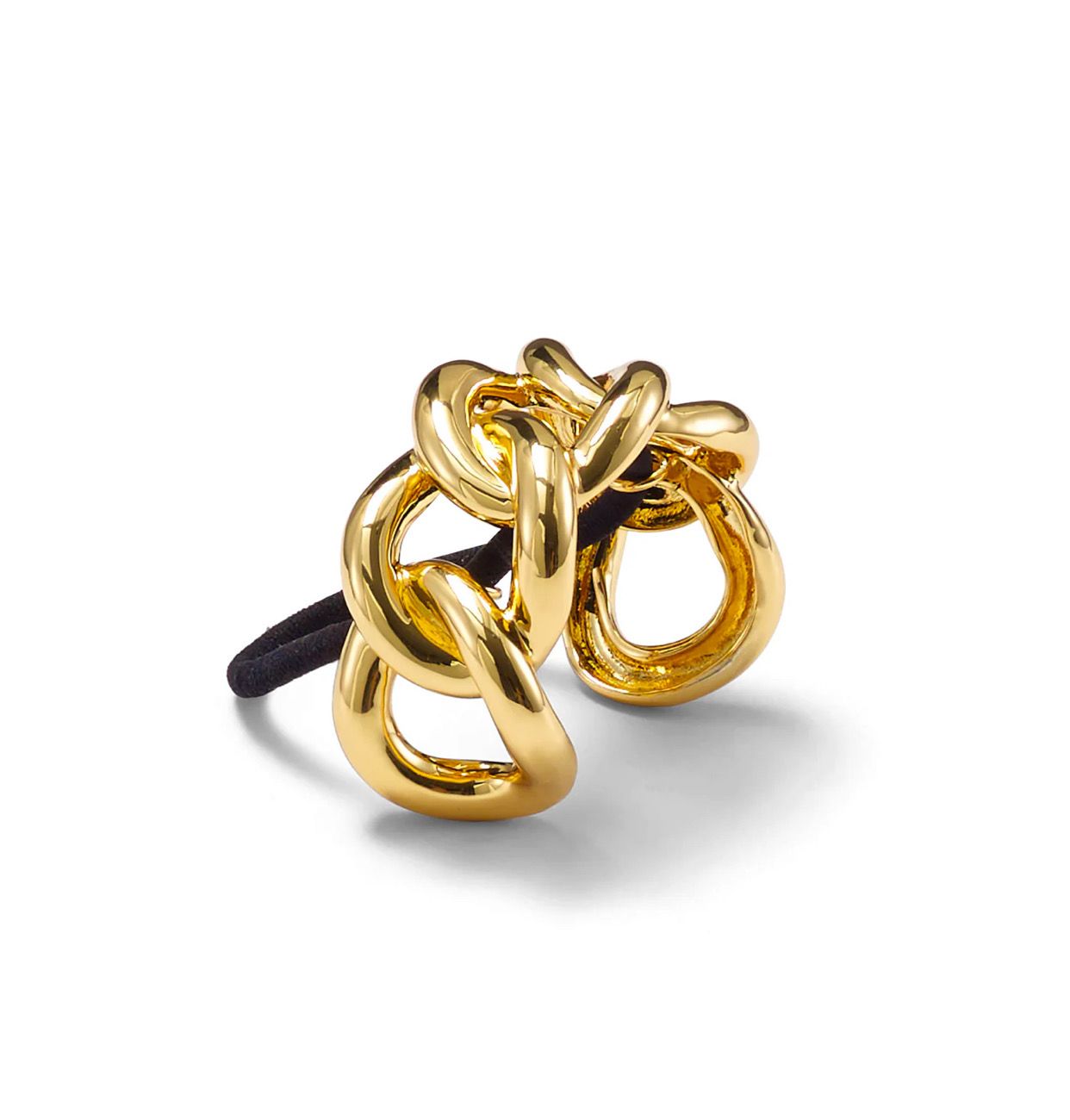 Haarelastiek kabel goud