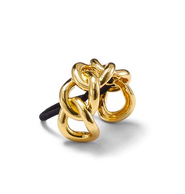 Haarelastiek kabel goud
