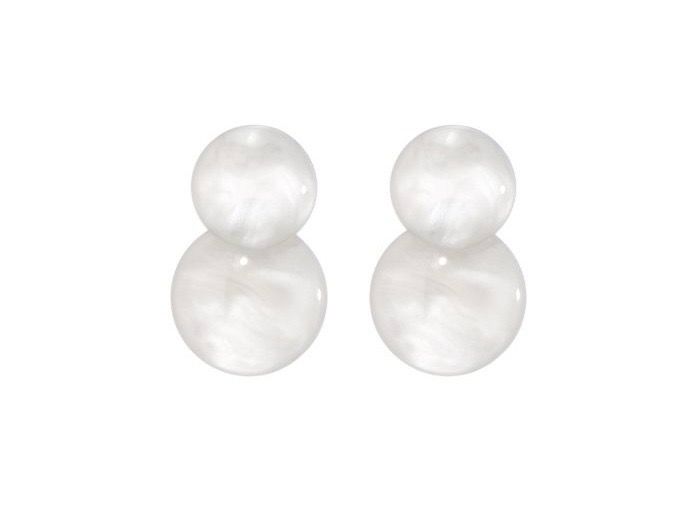 Oorbellen Alix white