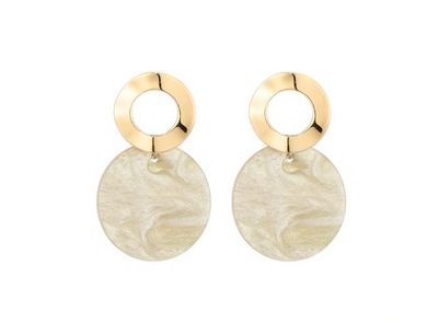 Oorbellen Cara beige