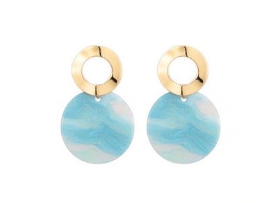 Oorbellen Cara turquoise