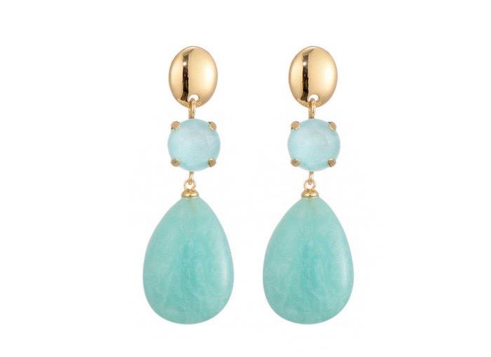 Oorbellen Babet turquoise