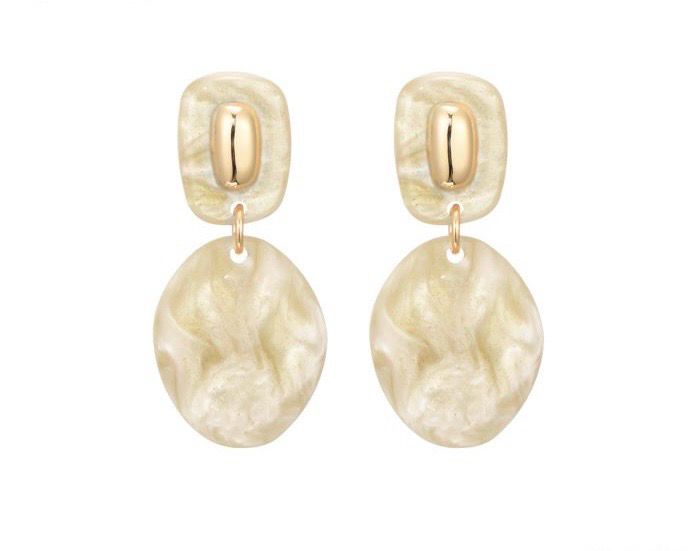Oorbellen Riv beige