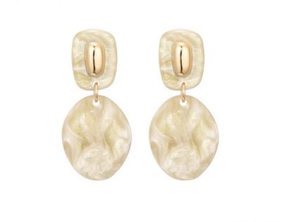 Oorbellen Riv beige