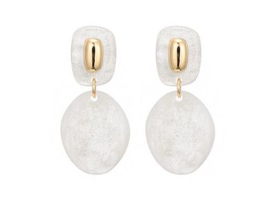 Oorbellen Riv white
